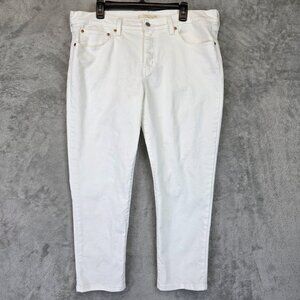 Levis Boyfriend Jeans Womens 33 White Stretch Waterless Casual Denim Pants